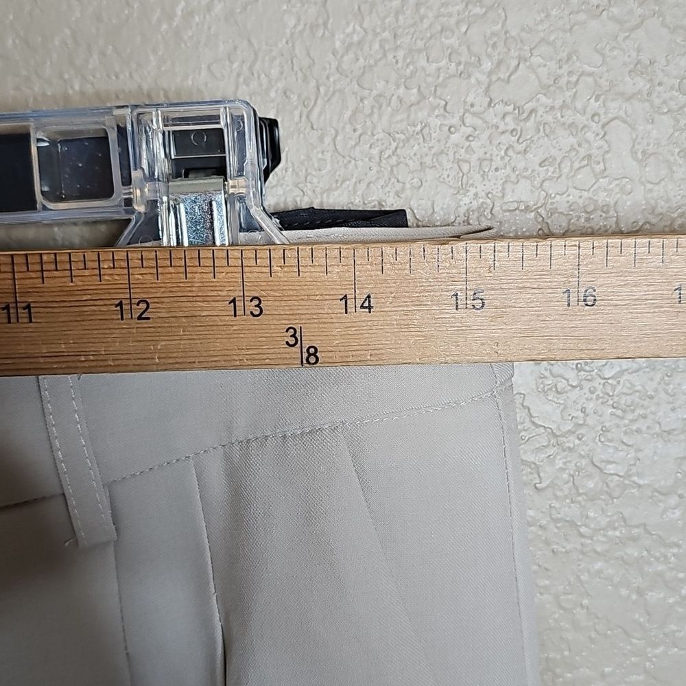 NWT ee:some Pleated Dress Pants with Straight Leg , Gray Or Light Khaki - Picture 4 of 7